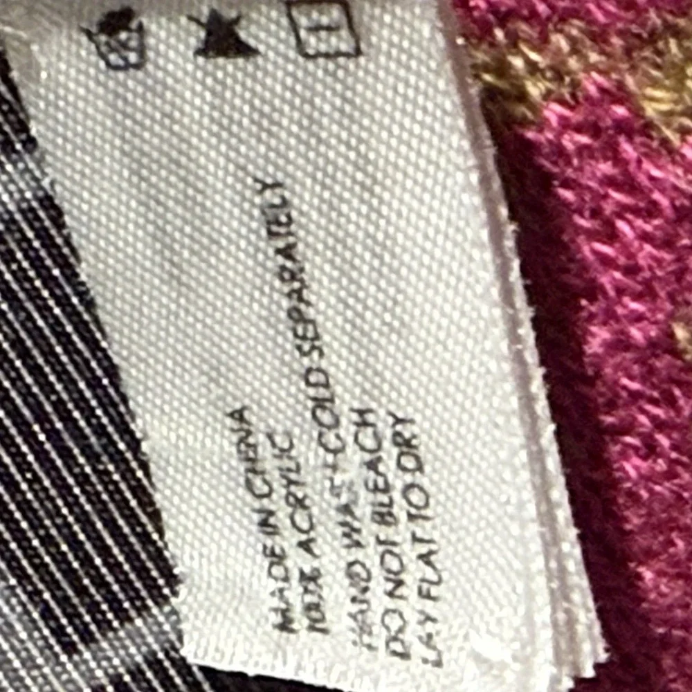 Michael Kors Logo Soft Cozy Scarf‎ Fuchsia Pink Purple Tan OS